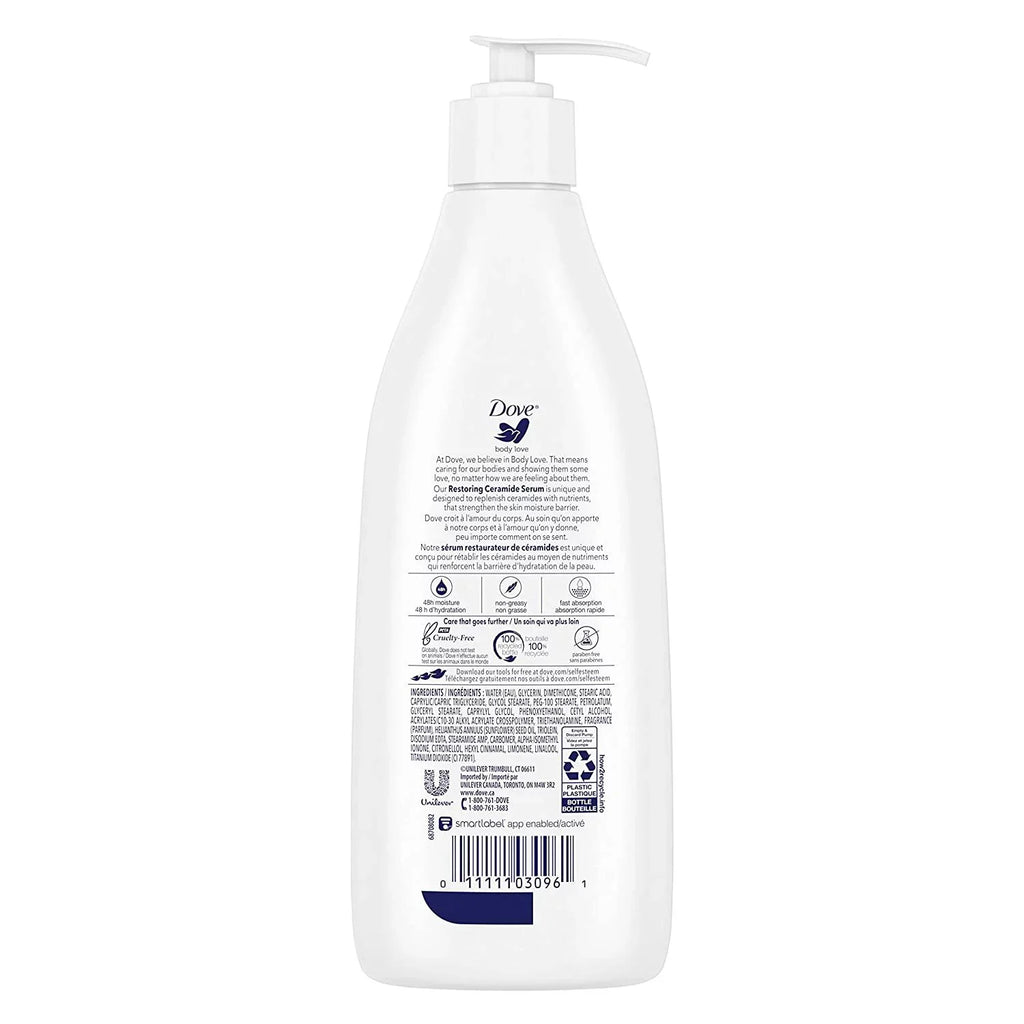 Dove Body Love Moisturizing Lotion for Rough or Dry Skin Intense Care Softens and Smoothes, White, 13.5 Oz, 3 Count
