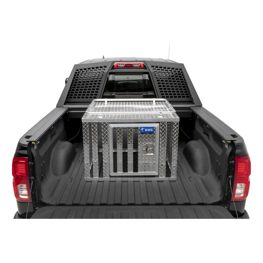 UWS/United Welding Services DB-3636 UWSDB-3636 ONE DOOR DIAMOND PLATE ALUMINUM SOUTHERN DOG BOX (36X36 SQUARE BASE 24IN TALL)