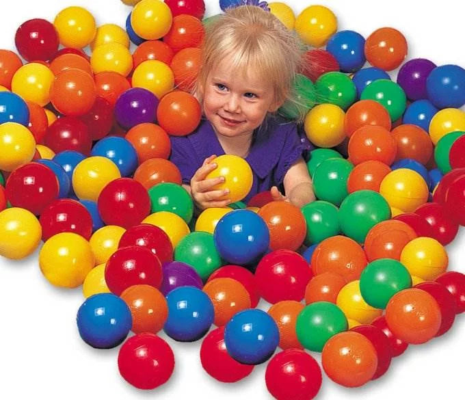 Intex Inflatable Jump-O-Lene Ball Pit Bounce House Play Set with 100 Balls
