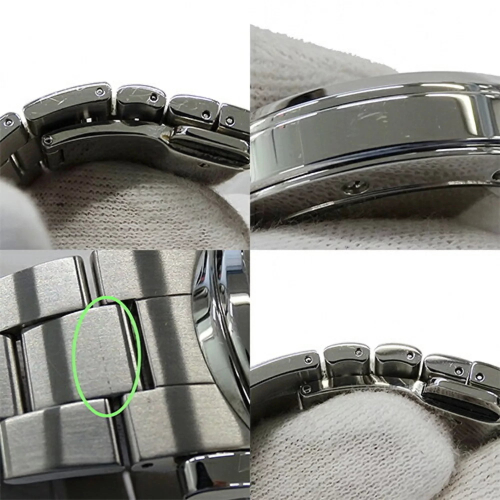 Used Gucci GUCCI watch men's G chrono date quartz stainless steel SS 101M YA101309 silver black