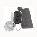 Solar Powe Security Camera Wireless Outdoor, 1080P Color Night Vision WiFi Battery Surveillance Camera, Motion Detection, 2-Way Audio, Siren Alarm,Cloud/SD Storage,IP65 Waterproof