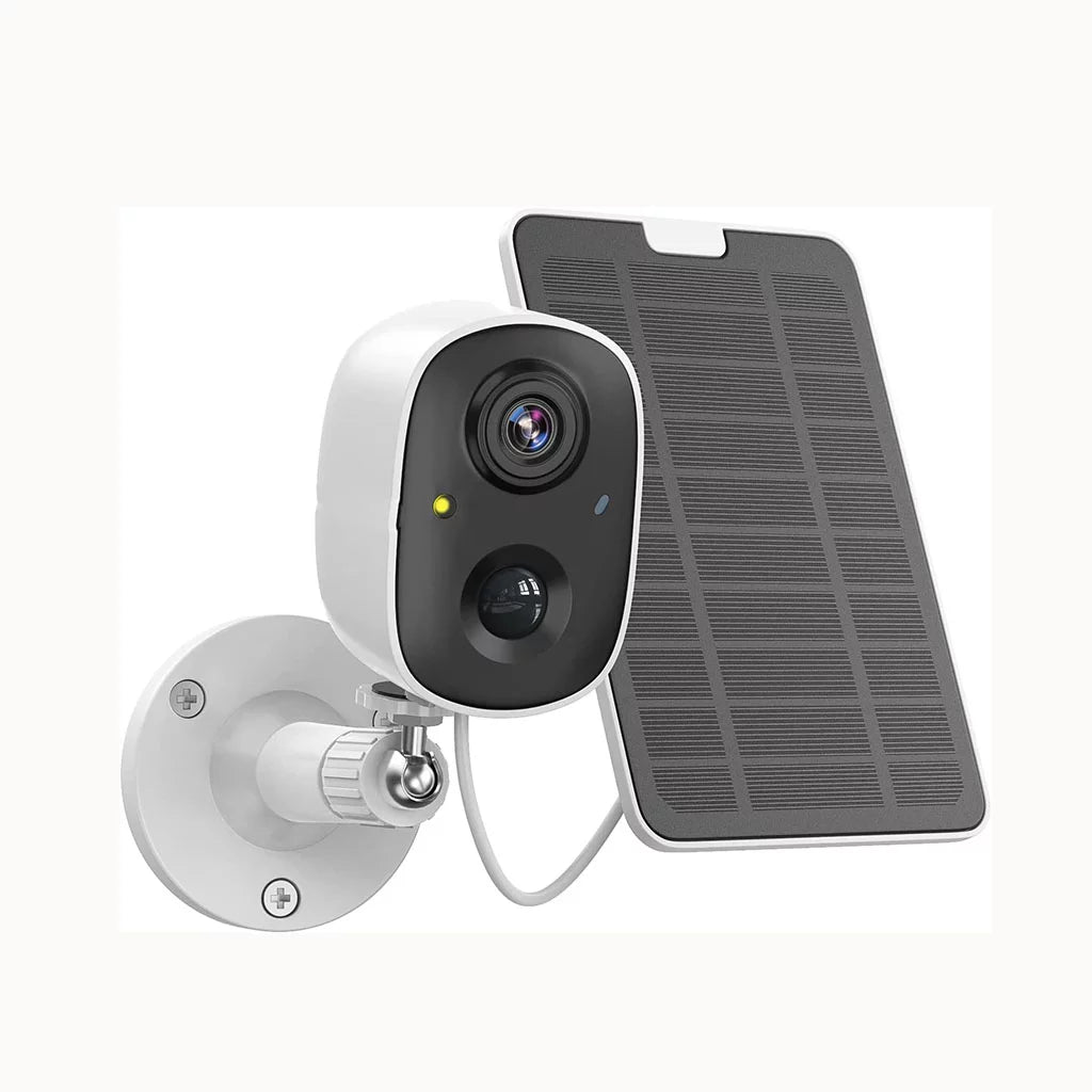 Solar Powe Security Camera Wireless Outdoor, 1080P Color Night Vision WiFi Battery Surveillance Camera, Motion Detection, 2-Way Audio, Siren Alarm,Cloud/SD Storage,IP65 Waterproof