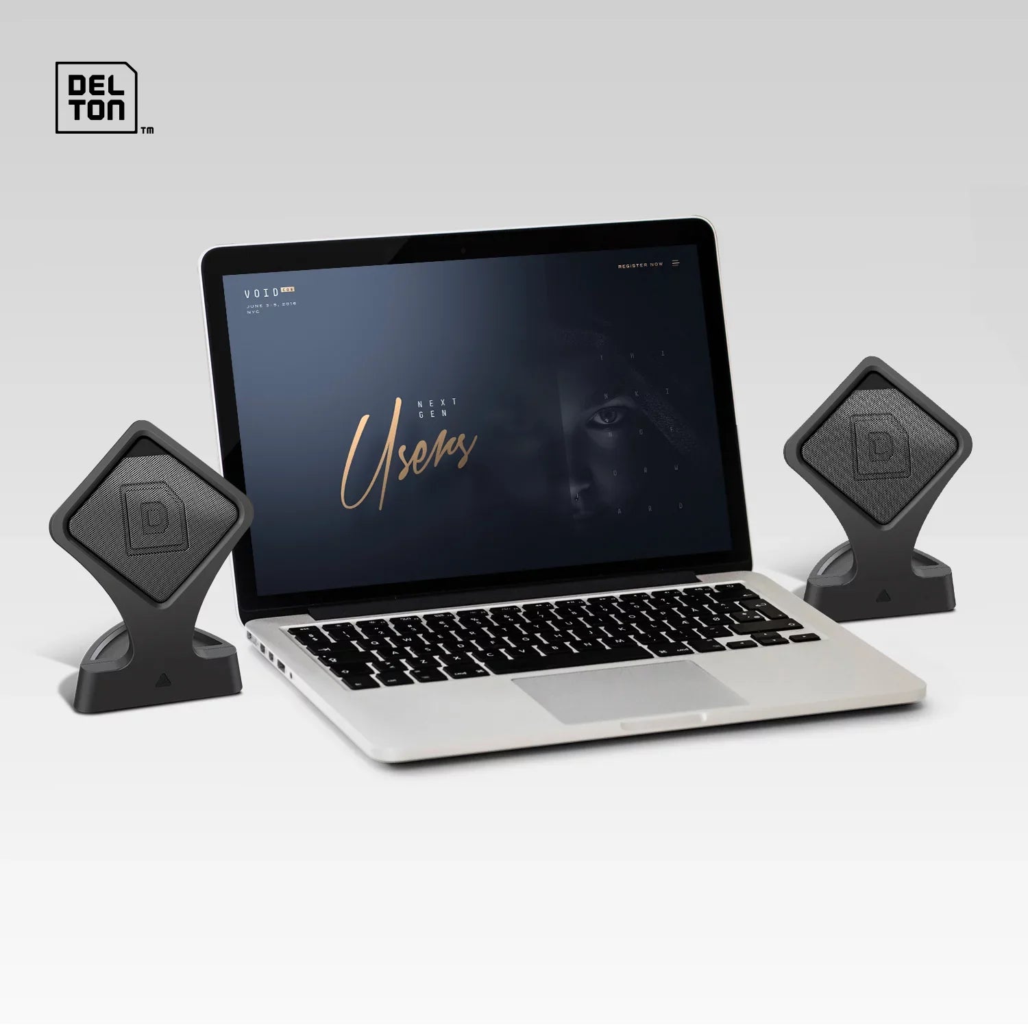 Delton True Wireless Speaker, Portable Bluetooth Speaker with Mic (Twin Pack), Dynamic HD Sound and Bass