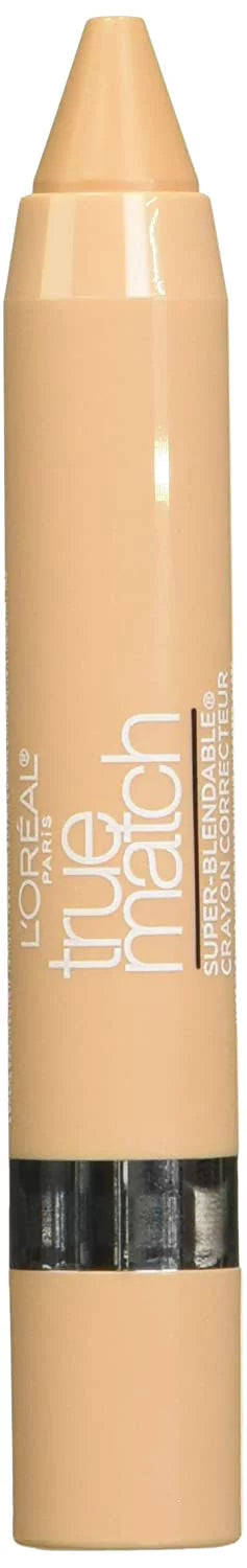 Loreal Paris True Match Super Blendable Crayon Concealer, Light/Medium Warm, 0.1 Oz.