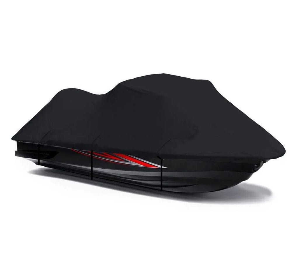 BLACK PWC 600D JET SKI Cover Compatible for Kawasaki Ultra 260LX / JT1500F9F 2009 2010