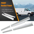 NIXFACE Slip-On Rocker Panels Fit for 1996-2018 Chevy Express GMC Savana Van Cab & Passenger Side