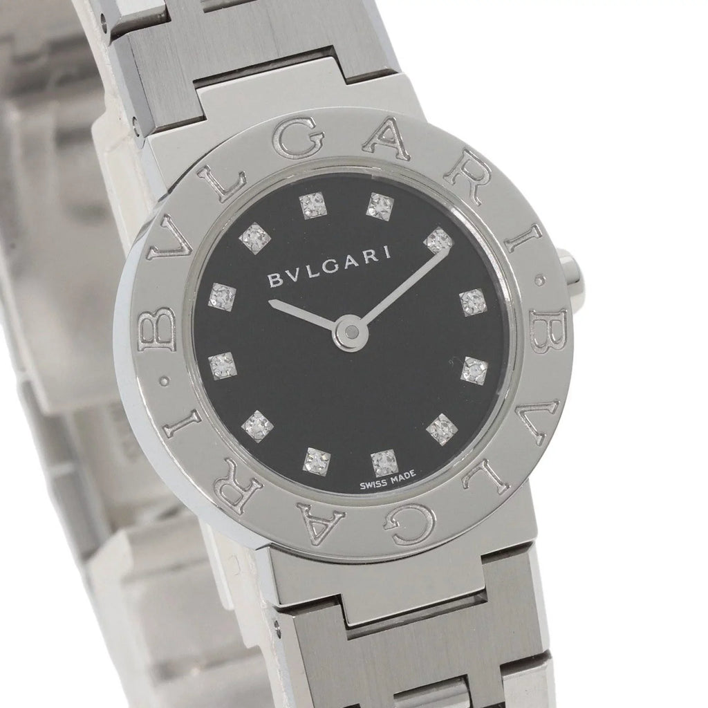 Pre-Owned Bvlgari BB23SS 12 12P diamond watch stainless steel SS ladies BVLGARI (Good)