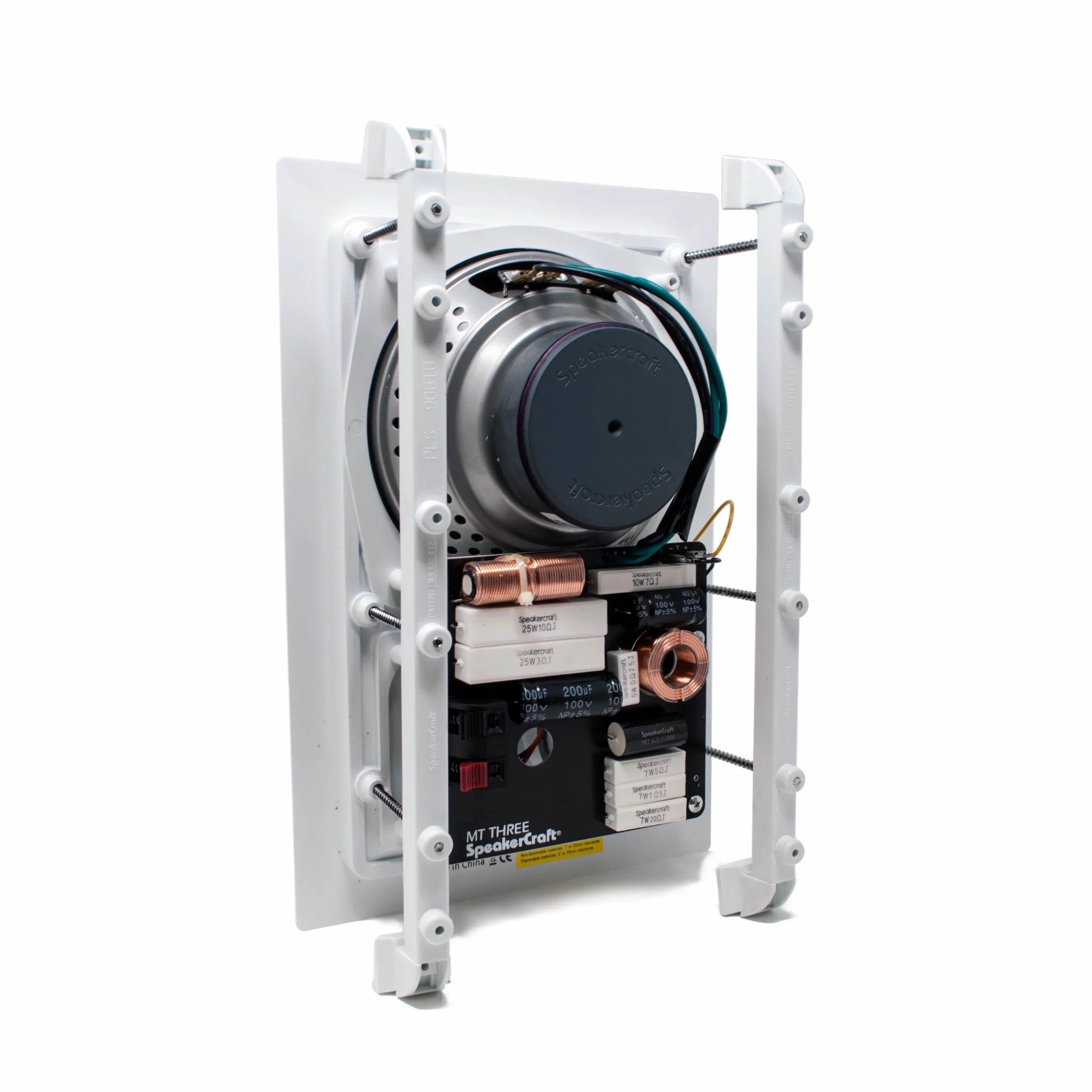 SpeakerCraft MT6 Three - In-Wall or Ceiling Speaker Includes White Grill - (Multipack of 4 pair, 8 speakers total)