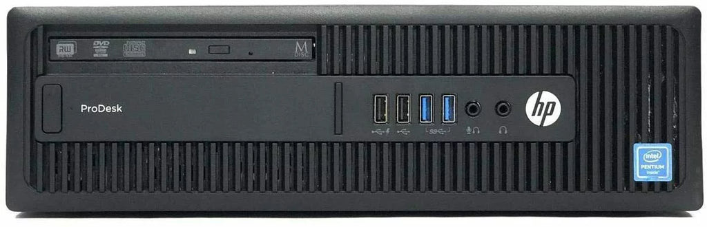 Repaired HP 600 G2 Desktop Computer Chipset Pentium G4400 3.3GHz CPU 8GB Ram, 2TB HDD, New 20" LCD, Keyboard & Mouse, WiFi, DVD, Win10 Pro PC (Refurbished)