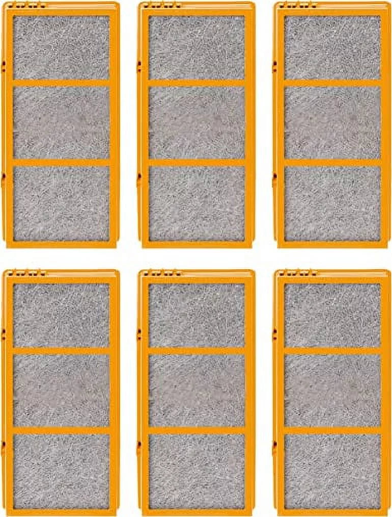3-in-1 True HEPA Activated Carbon Air Filter Replacement Compatible with Holmes AER1 Smoke Grabber AER1 HAPF30AS-U4R Air Purifier - 1.2” x 10” x 4.6”, 6 Pack