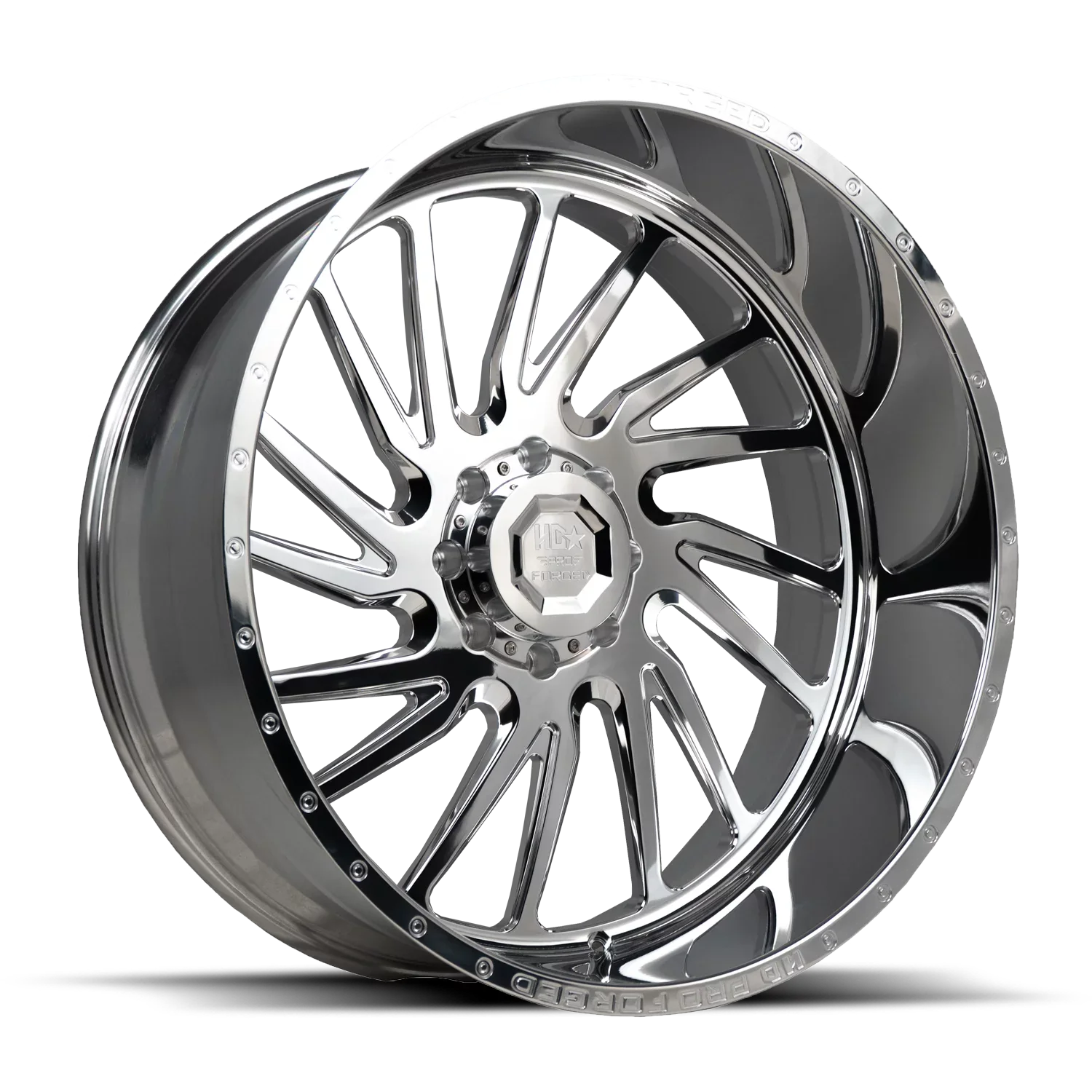 LUXXX HD FORGED LHD PRO 1 HORNET 26X14 8X165 -76ET 125CB HIGH POLISHED WHEEL