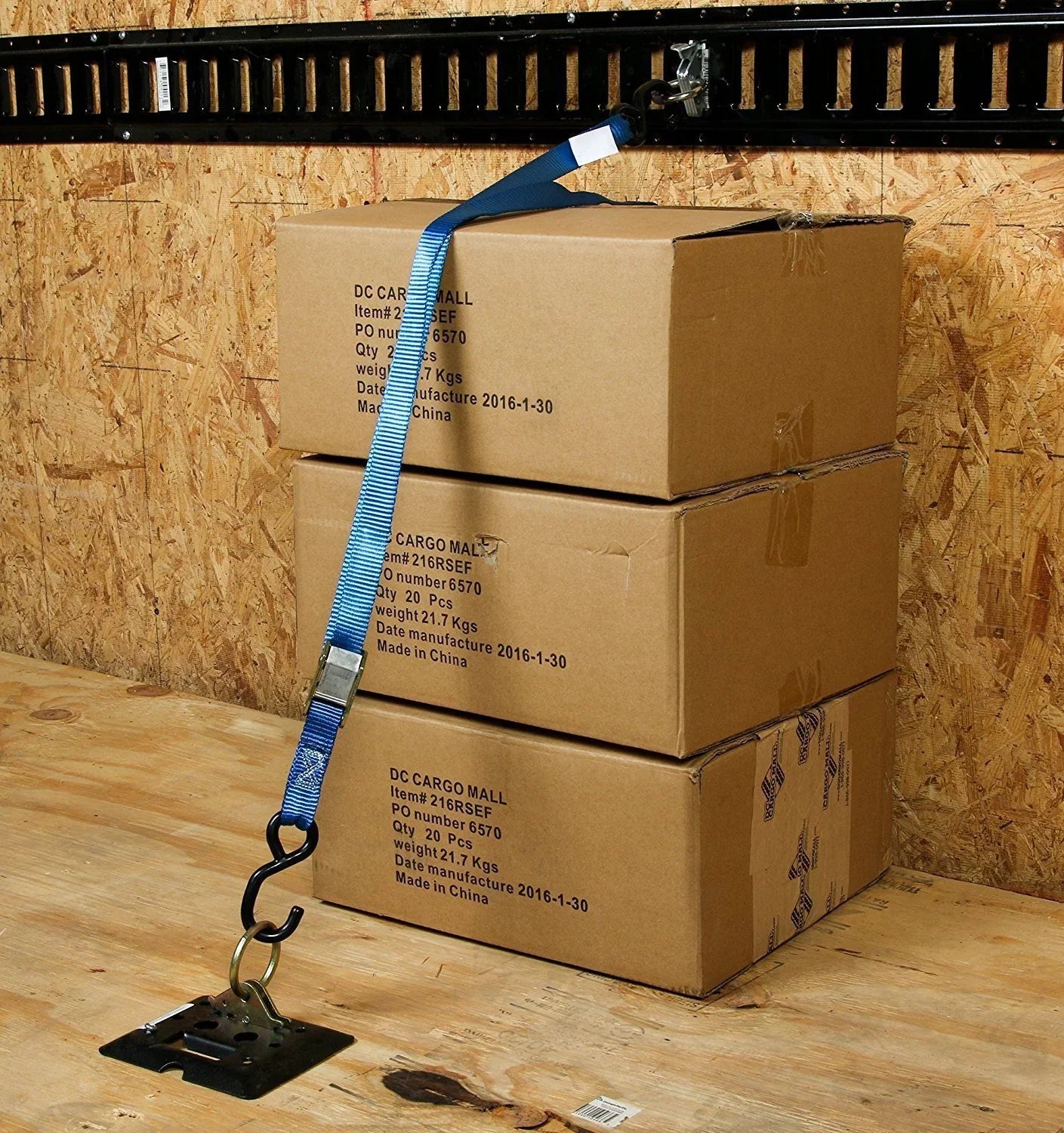 20 Heavy Duty E-Track O Ring Tie-Down Anchors w/ E Track Spring Fittings, Steel O-Rings, Tie Down Cargo Loads to ETrack TieDown System in Trailer, Truck, Van, Pickup
