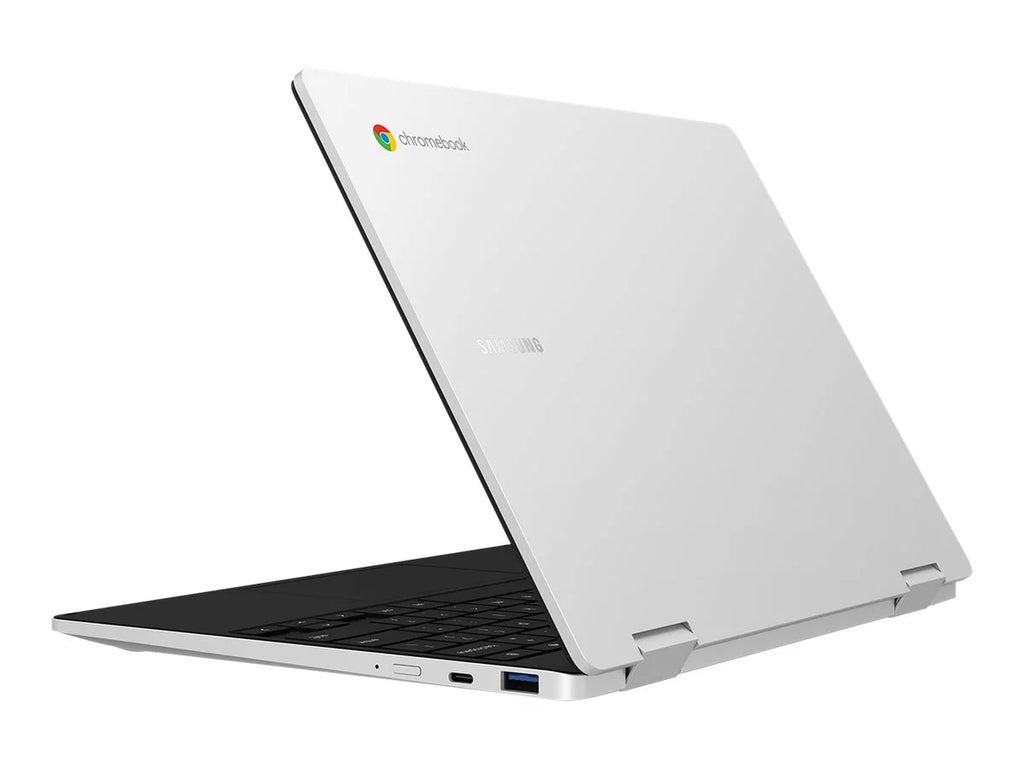 Samsung Galaxy Chromebook 2 360 - Flip design - Chipset Celeron N4500 / 1.1 GHz - Chrome OS - UHD Graphics - 4 GB RAM - 128 GB eMMC - 12.4" touchscreen 2560 x 1600 (WQXGA) - Wi-Fi 6 - silver - kbd: US