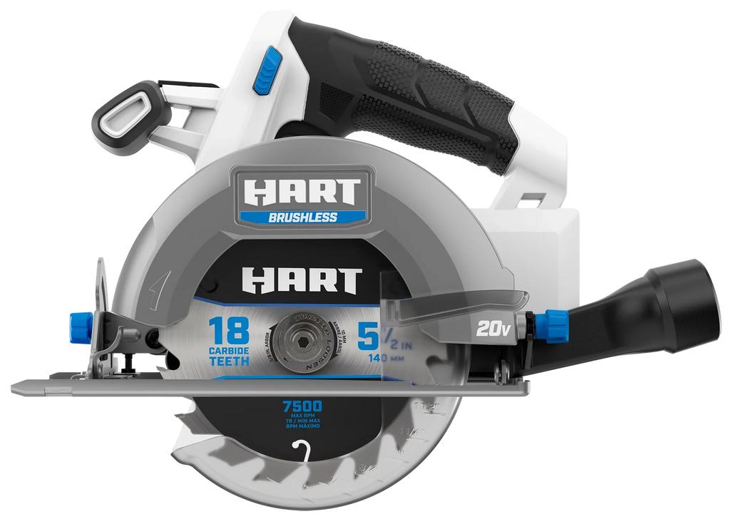 HART 20-Volt Brushless 5-1/2-inch Compact Battery-Powered Circular Saw (Battery Not Included)