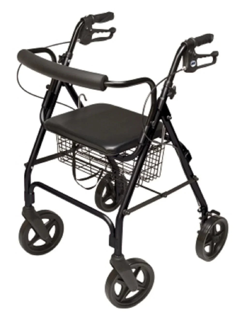 Lumex Walkabout Four-Wheel Contour Deluxe Rollator with 8" Wheels