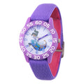 Disney Aladdin Princess Jasmine Girls' Purple Plastic Time Teacher Watch, 1-Pack