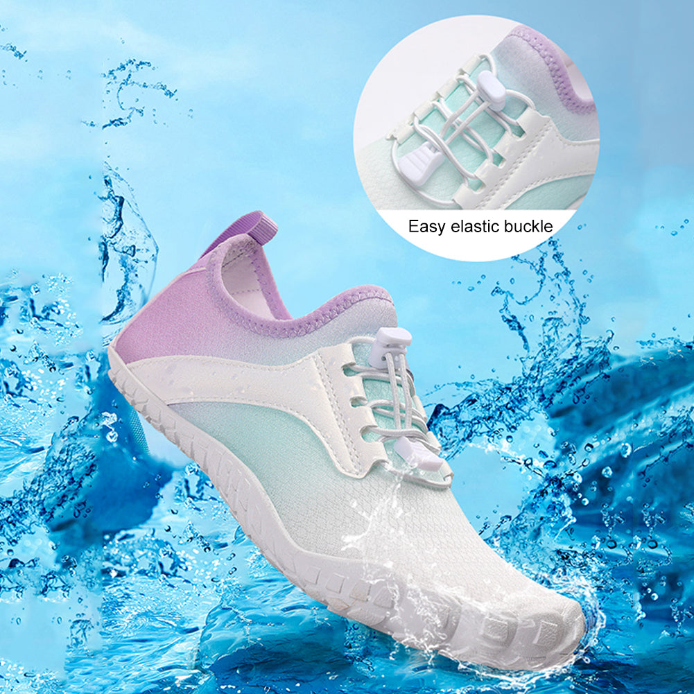 SunyaMood Water Shoes Barefoot Beach Shoes Quick Dry Non-slip for Men Women (39 Purple)
