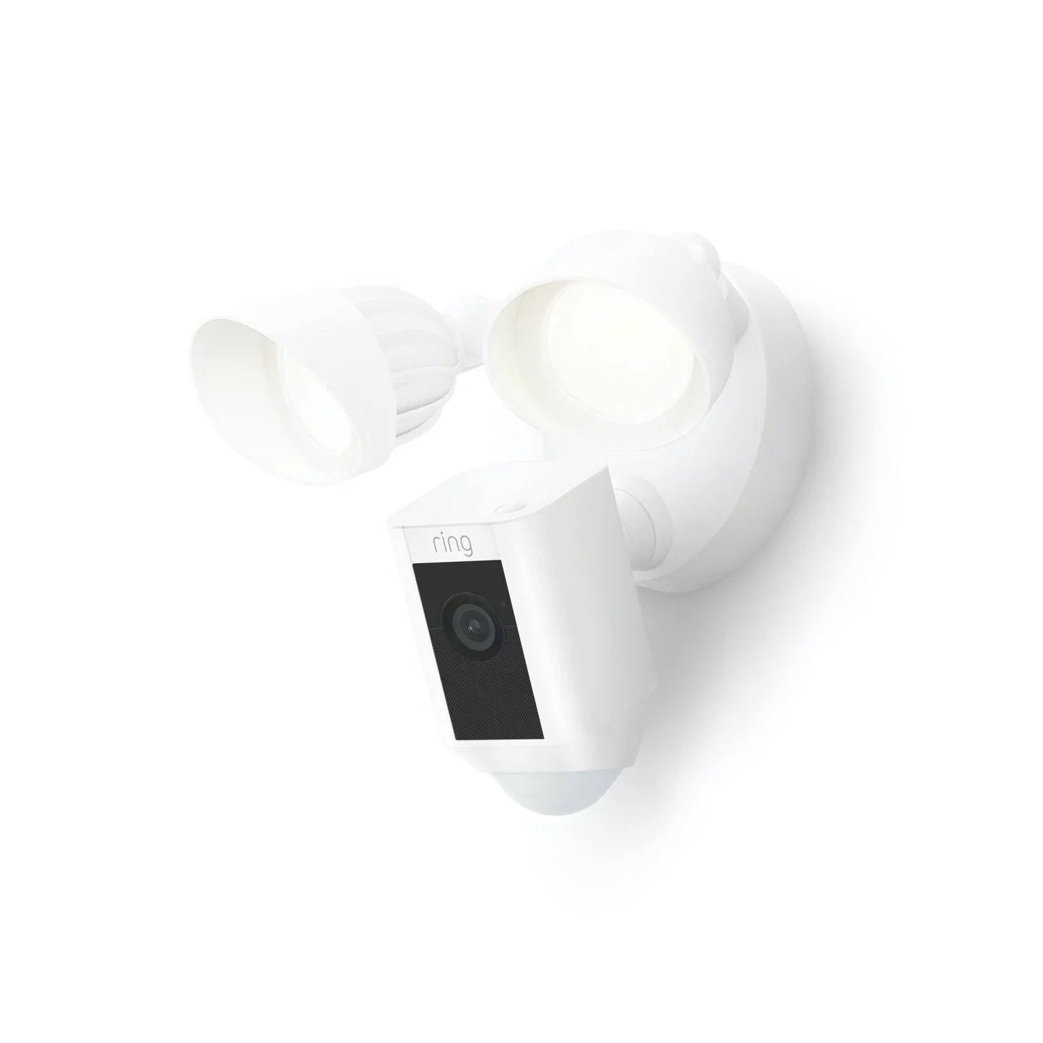 Repaired Ring_Floodlight Cam Wired Plus with Motion Activated HD, White, 2021 Release, Outdoor, WiFi, IP/Network (Refurbished)