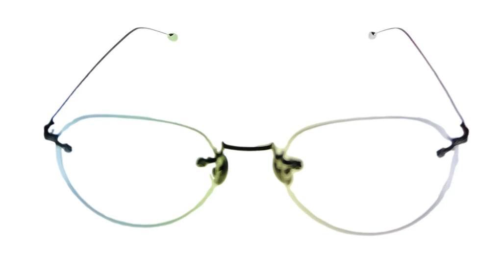 John Varvatos Rimless Round Mens Silver Metal Eyewear Frame V170. 53mm