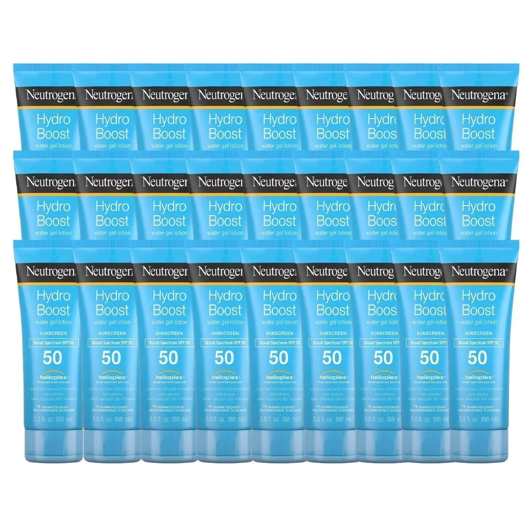 HydroBoost Moisturizing Water Gel SunscreenLotion Oil Free(27 Pack 3 OZ Per Pack)