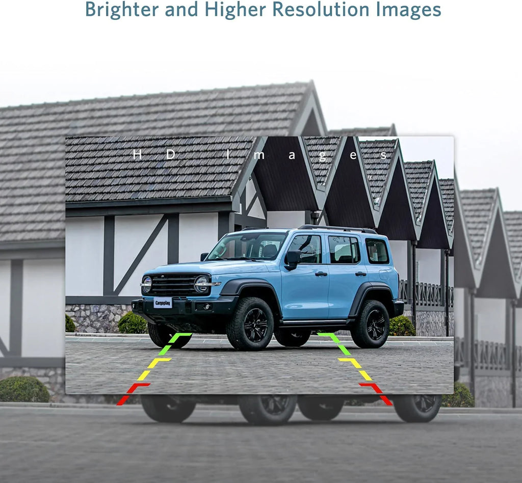 Solar Wireless Backup Camera Trailer Rear View Camera HD Reverse Assistance Supports 2 Cameras