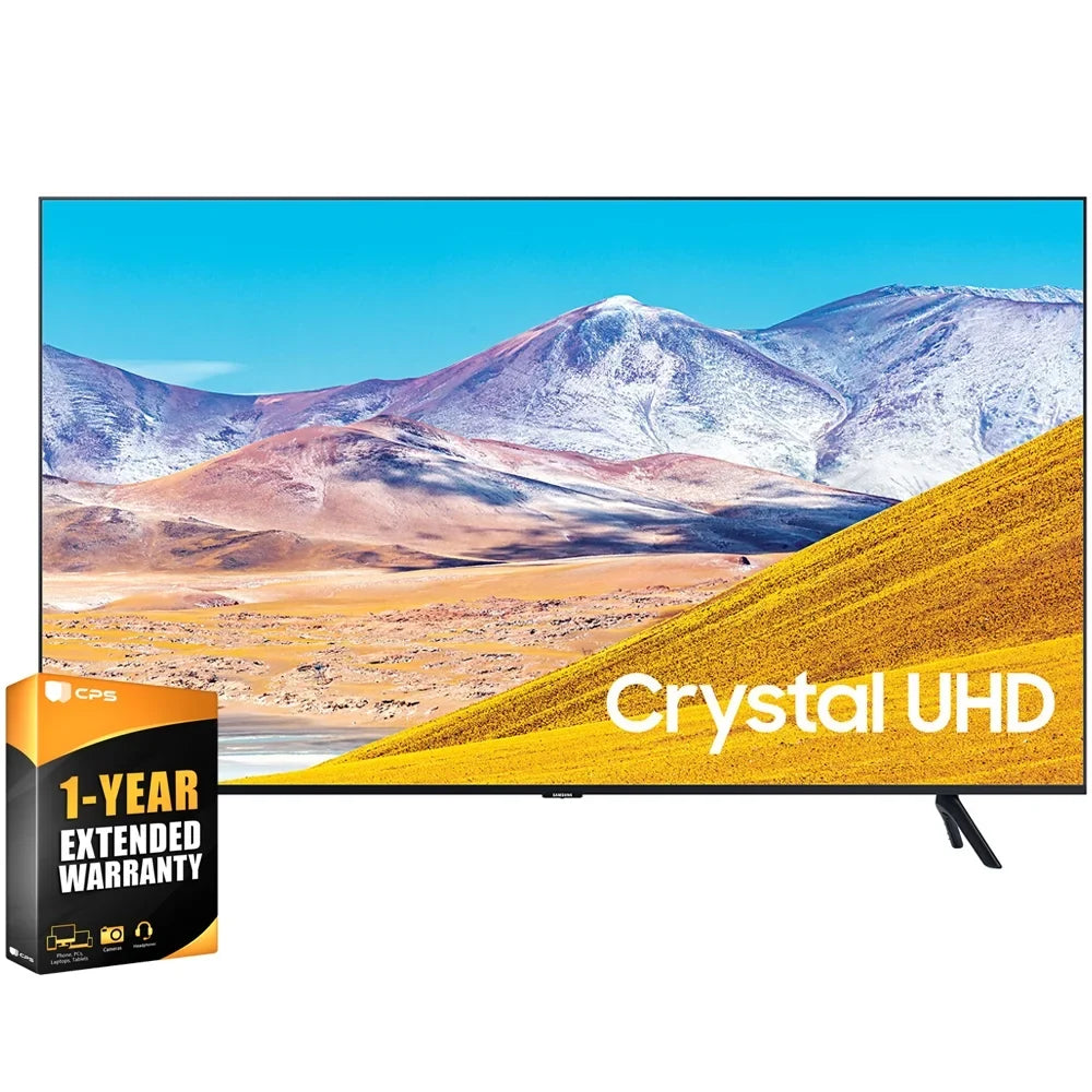 Samsung UN85TU8000FXZA 85 inch 4K Ultra HD Smart LED TV 2020 Model Bundle with 1 Year Extended Coverage (UN85TU8000 85TU8000 85 Inch TV 85" TV)