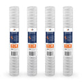 Aquaboon 1 Micron 20" x 2.5" String Wound Sediment Water Filter Cartridge | Universal Replacement for Any 20 inch RO Unit | Compatible with 101-230, PD-5-20, AP110-2C, P5-20, CFS124-C20, 4-Pack