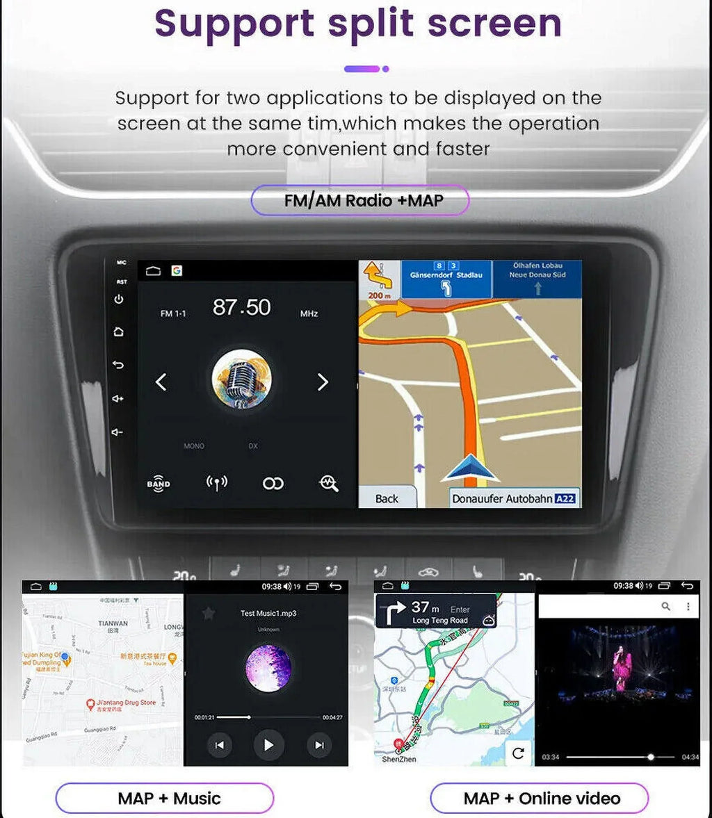 For GMC Yukon Chevy Tahoe Suburban Android 12 Octa Core 4GB RAM Apple Carplay Car Stereo AM FM Radio GPS Weather