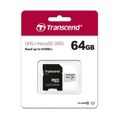 64GB Memory Card with Zipper Case - Transcend High Speed MicroSD Class 10 MicroSDXC Compatible for Blackview BV9000 Pro, BV8000 Pro - BLU S1, Vivo XL4,XI,Plus, Studio X8 HD, Pure View - D2P