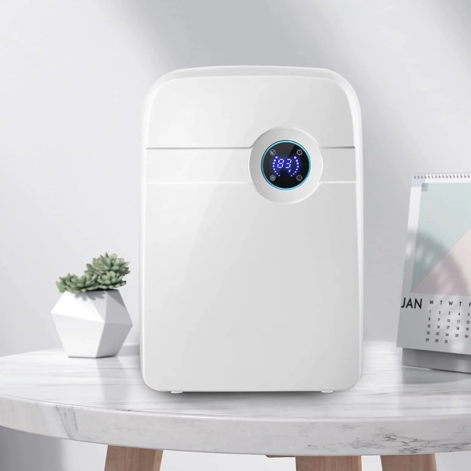Miumaeov Silent Dehumidifier Moisture Humidity Removal Absorber 2.5L with Drain Hose
