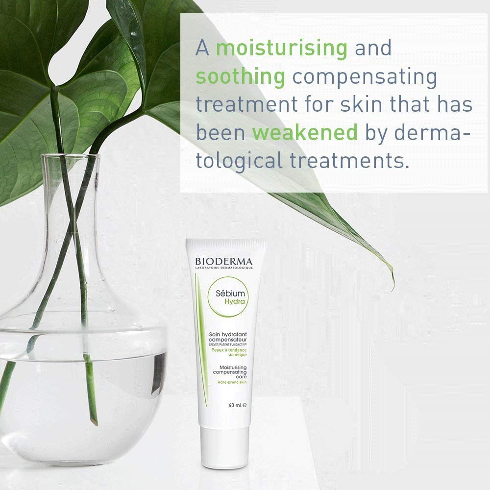 Bioderma Sebium Hydra Ultra-Moisturizer- For Dry and Acne Prone Skin, 40ml