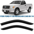 CLIM ART Incredibly Durable Rain Guards for Ford F150 2009-2014 Regular Cab, SuperCrew, SuperCab, Tape-on Window Deflectors, Vent Deflector, Vent Window Visors for cars, Truck Accessories 2 pcs-209008