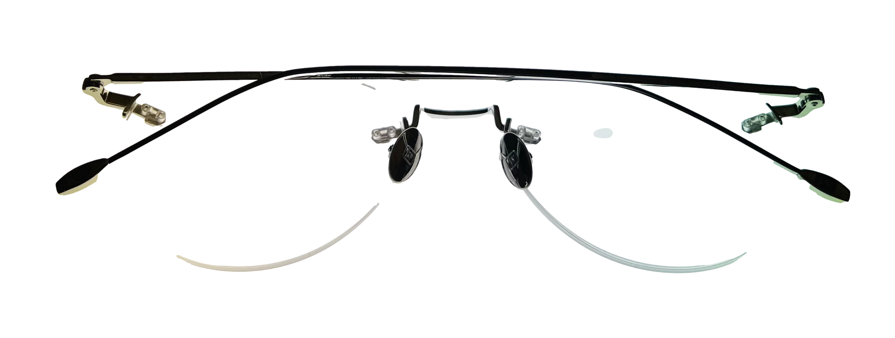 John Varvatos Rimless Round Mens Silver Metal Eyewear Frame V170. 53mm