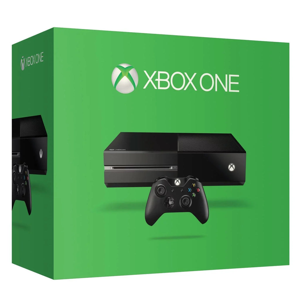 Microsoft Xbox One Original 500GB Gaming Console Black with 2 Controller HDMI Cable Cleaning Kit Bundle Like New