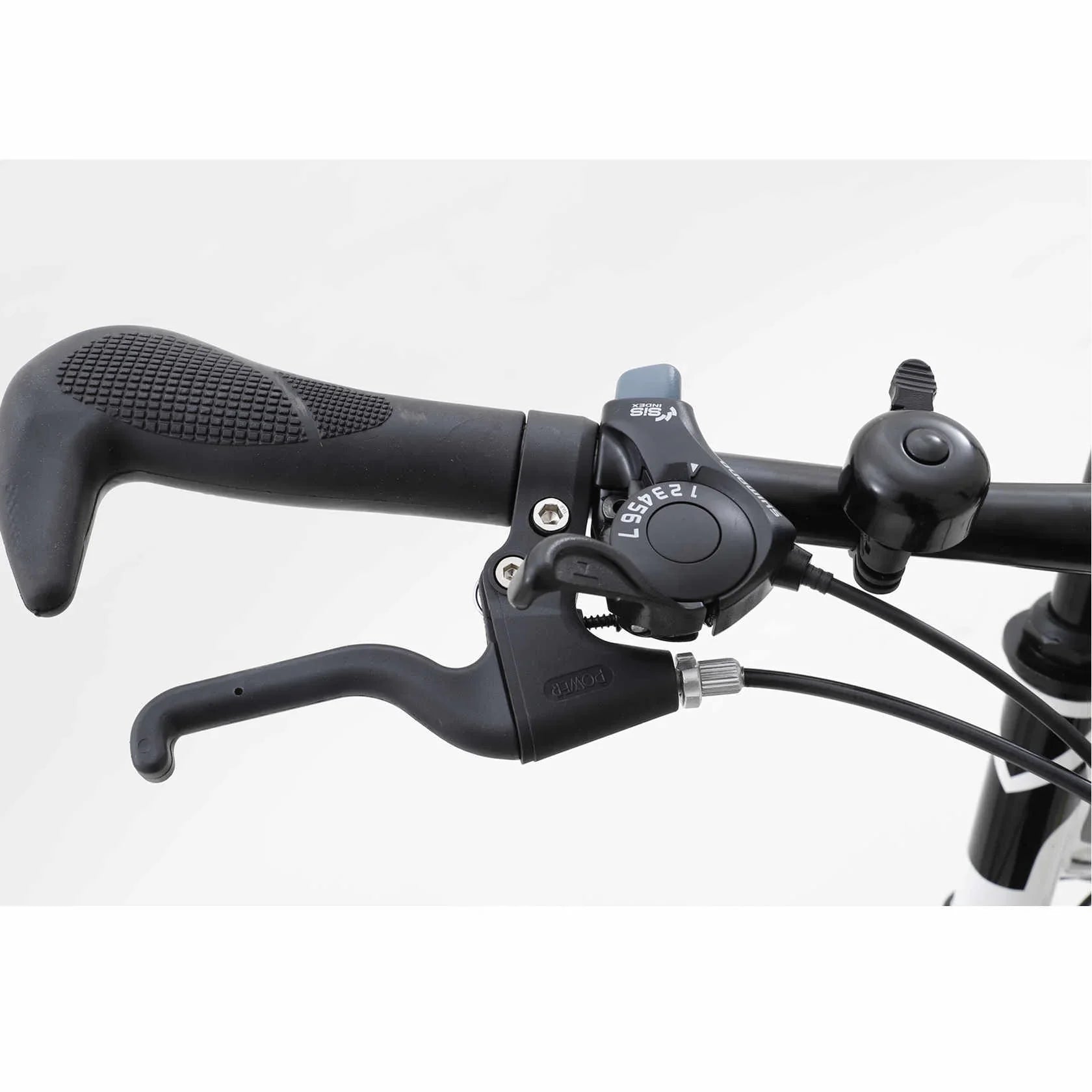 Dinling Mountain Bike, 26-inch wheel, 21 speeds Hybrid Road Bicycle, Black-White