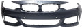 Front BUMPER COVER Compatible For BMW 4-SERIES 2014-2018 Primed with M Sport Line with HLW PDC Sensor Holes/IPAS/Cam Conv/Coupe/HB - CAPA