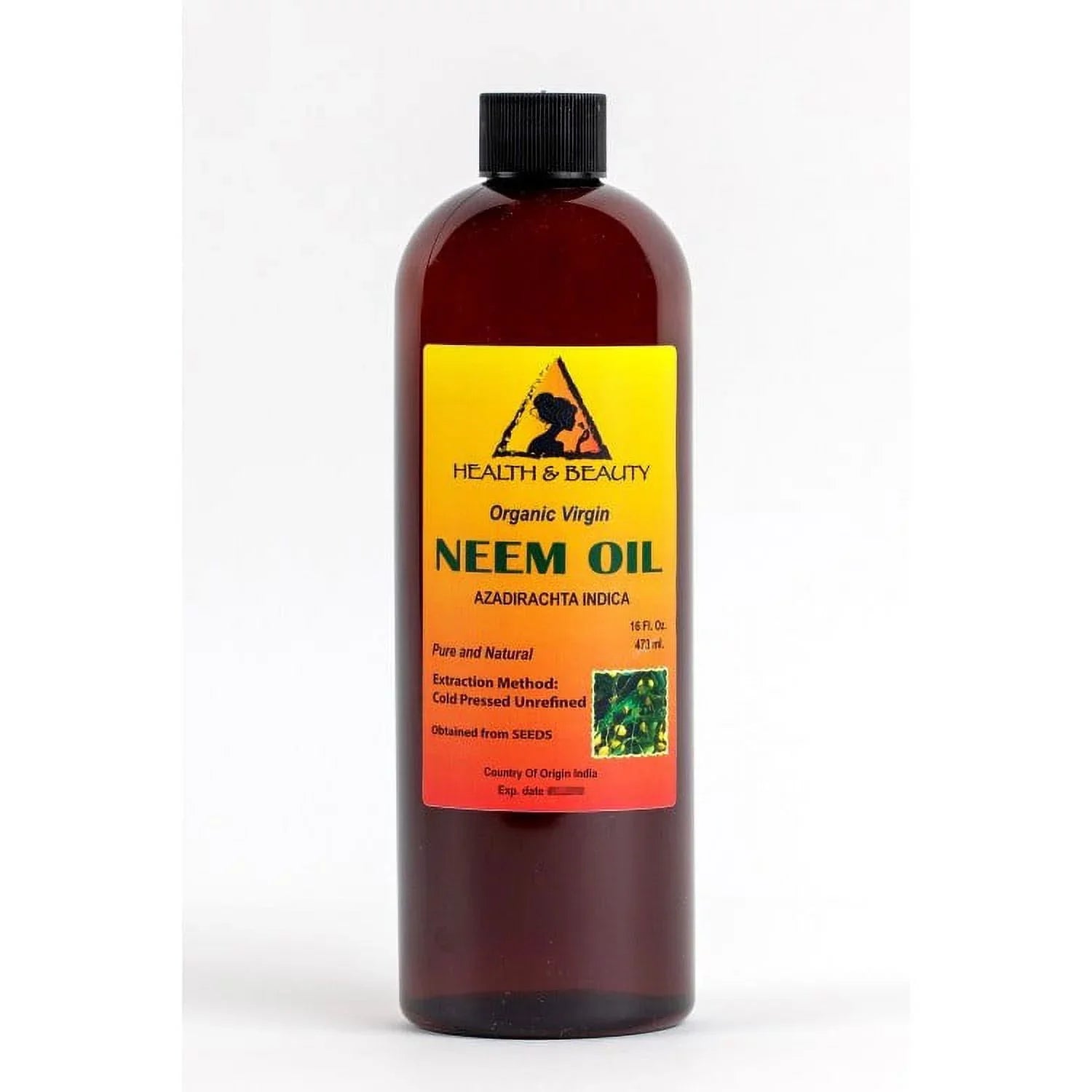 NEEM OIL ORGANIC UNREFINED CONCENTRATE VIRGIN COLD PRESSED RAW PURE 32 OZ