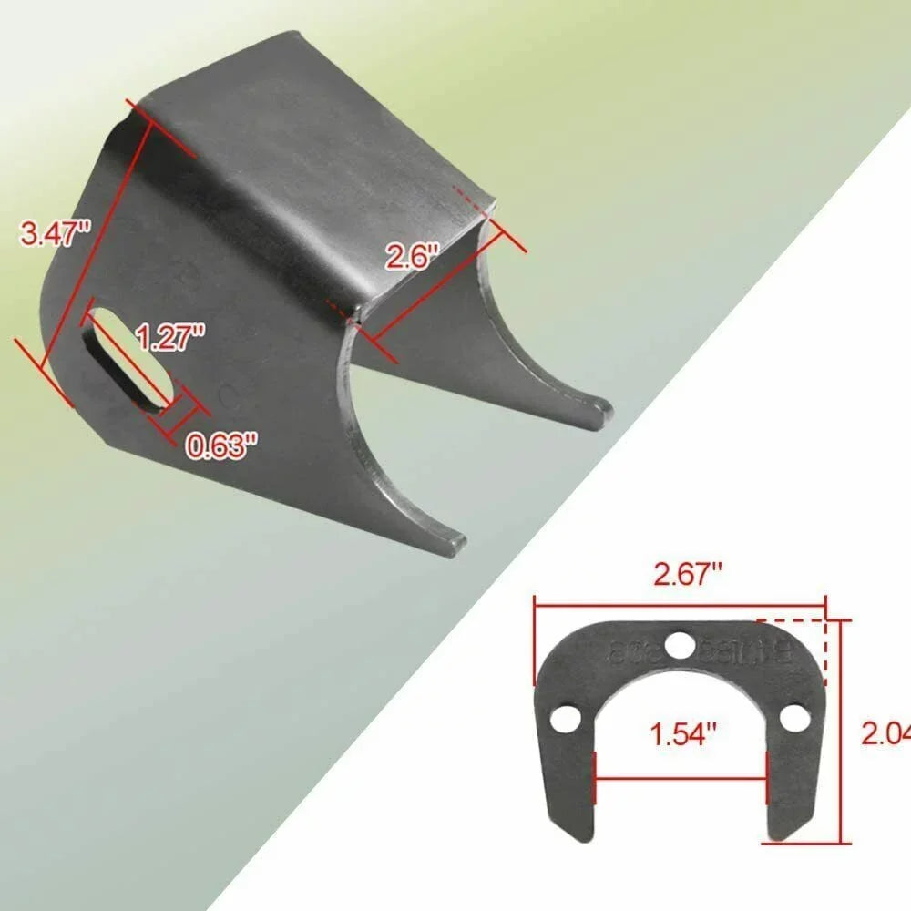 ELITEWILL 2x Front Lower Control Arm Brackets Axle Side Mount Bracket For Jeep TJ XJ ZJ MJ