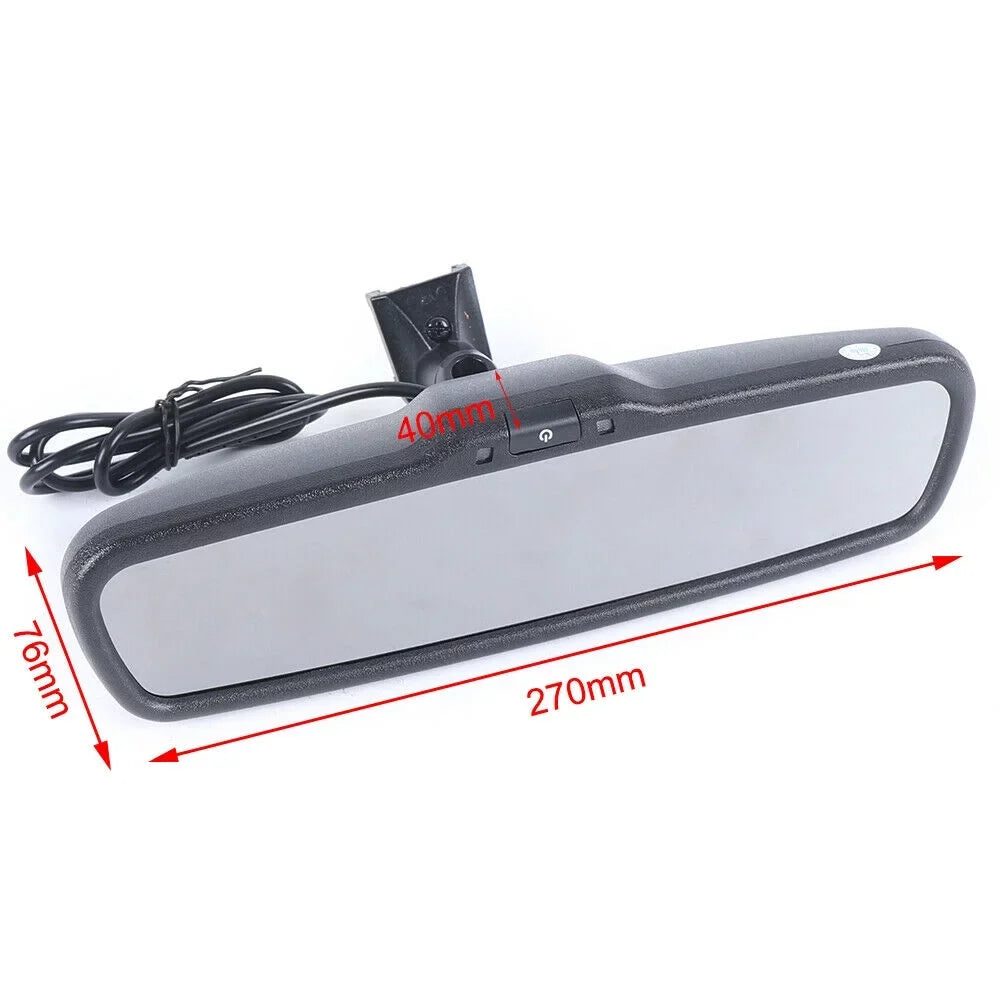 Miumaeov 4.3'' Electronic Car Rear View TFT LCD Mirror Monitor with Bracket For Backup Camera Parking Reverse