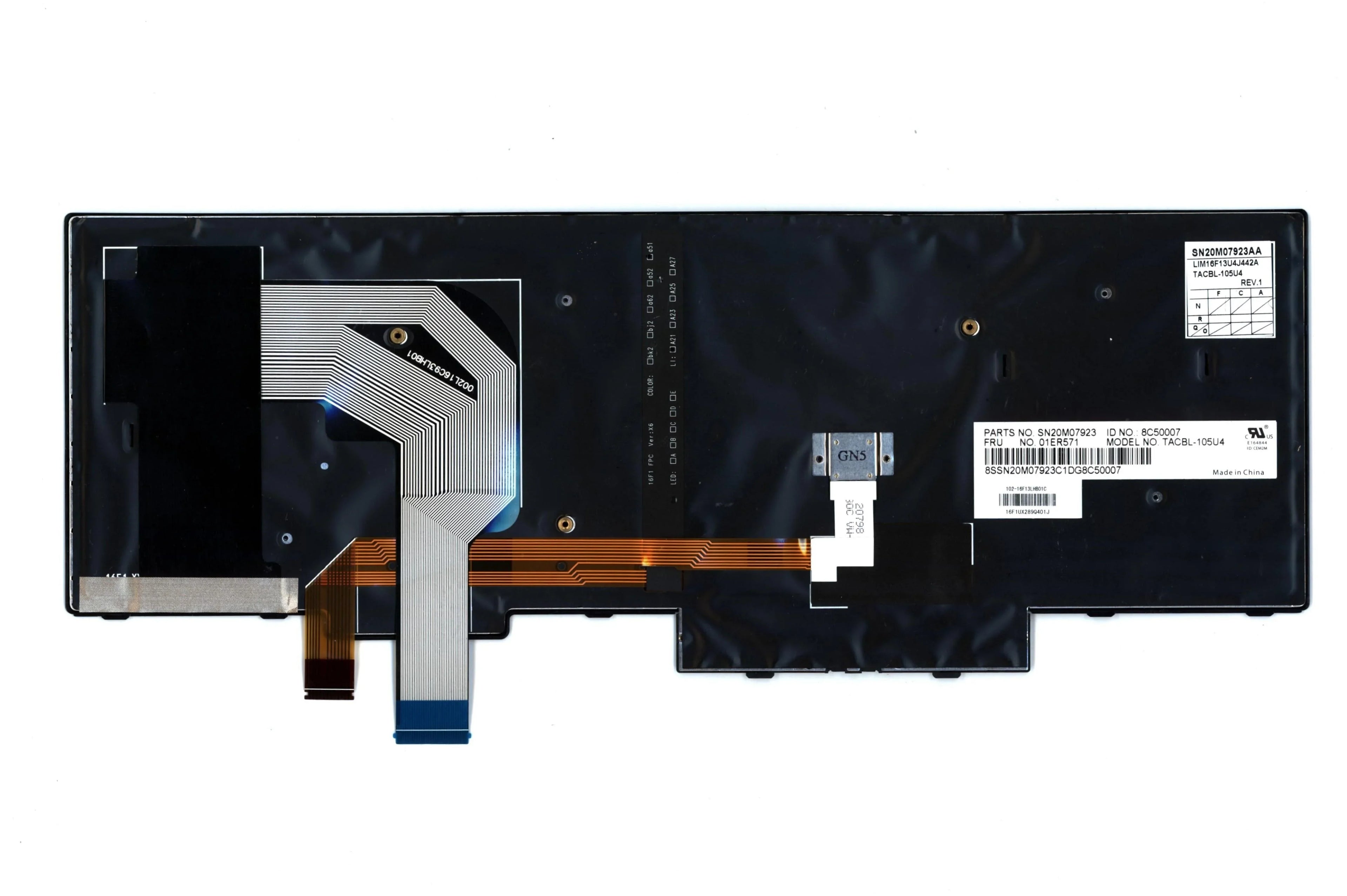 New Genuine Lenovo ThinkPad T570 P51s Backlit Keyboard SN20M07923 01ER571