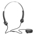 Bone Conduction Headsets Wired Headphones Sound Pick-up AUX IN Black