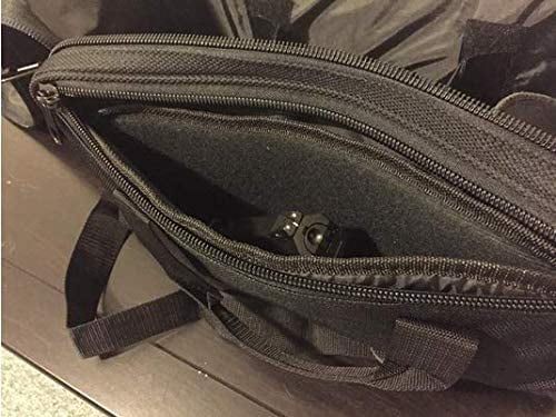 USA GunClub Range Bag with Removable Hook & Loop Dividers, Black, Medium