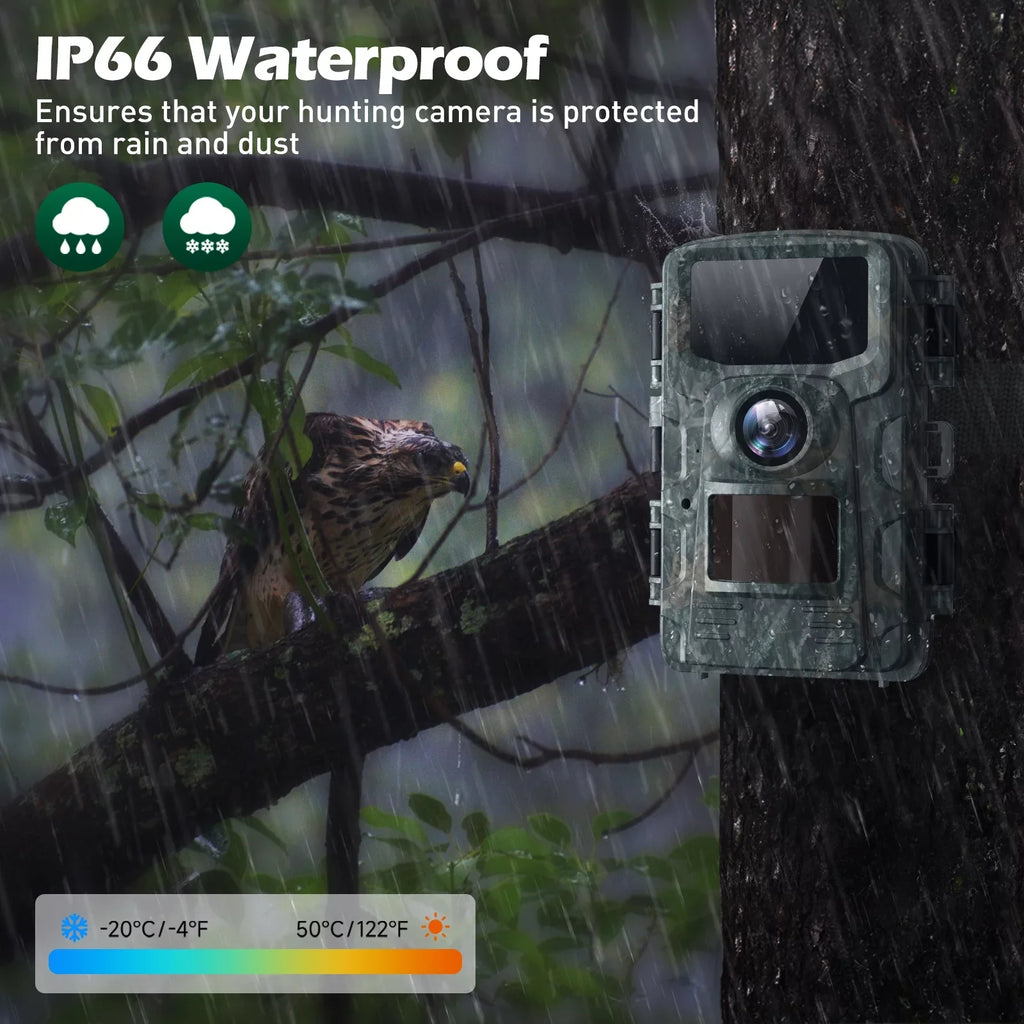 TOGUARD 4K 40MP Trail Camera, Game Deer Hunting Camera with Night Vision Waterproof IP66 0.1s Trigger Time Latest Sensor Motion 120° Wide Angel Time-Lapse for Wildlife Monitor Trail Cam with SD Card