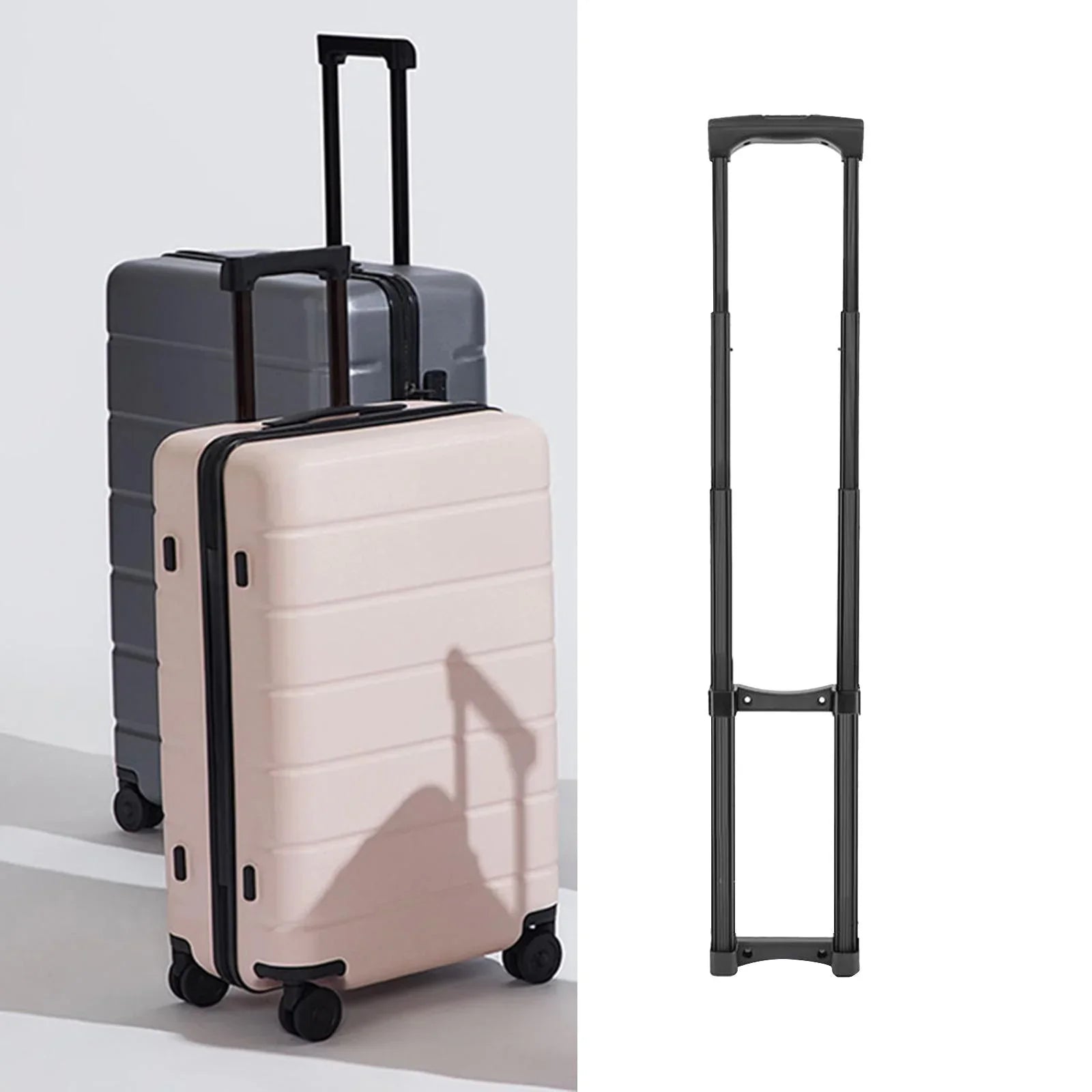 PETSOLA Replacement Travel Luggage Telescopic Handle Telescopic Pull Rod Sturdy Traveling Accessories DIY Suitcase Telescopic Handle