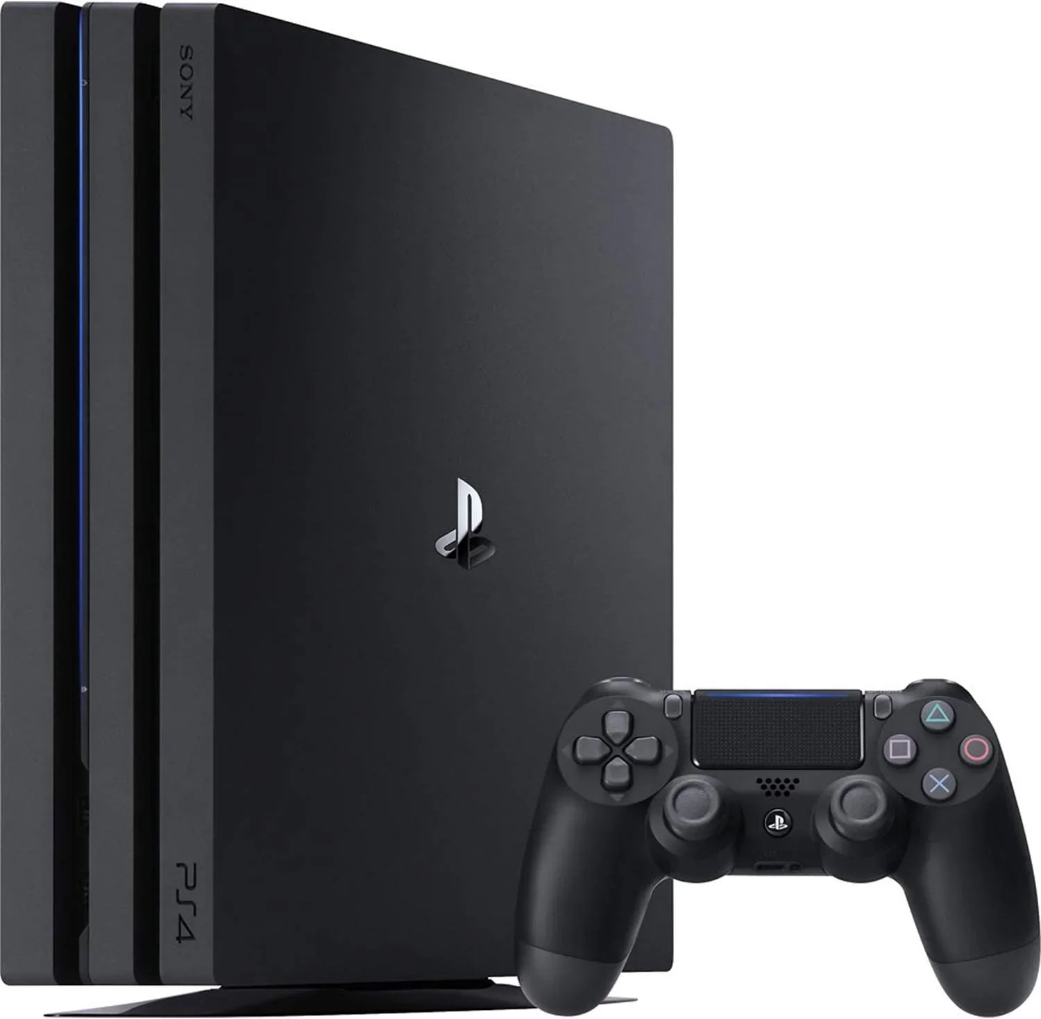 Sony PlayStation 4 Pro 1TB Gaming Console Black Headset 2 Controller With BOLT AXTION Cleaning Kit Bundle Like New