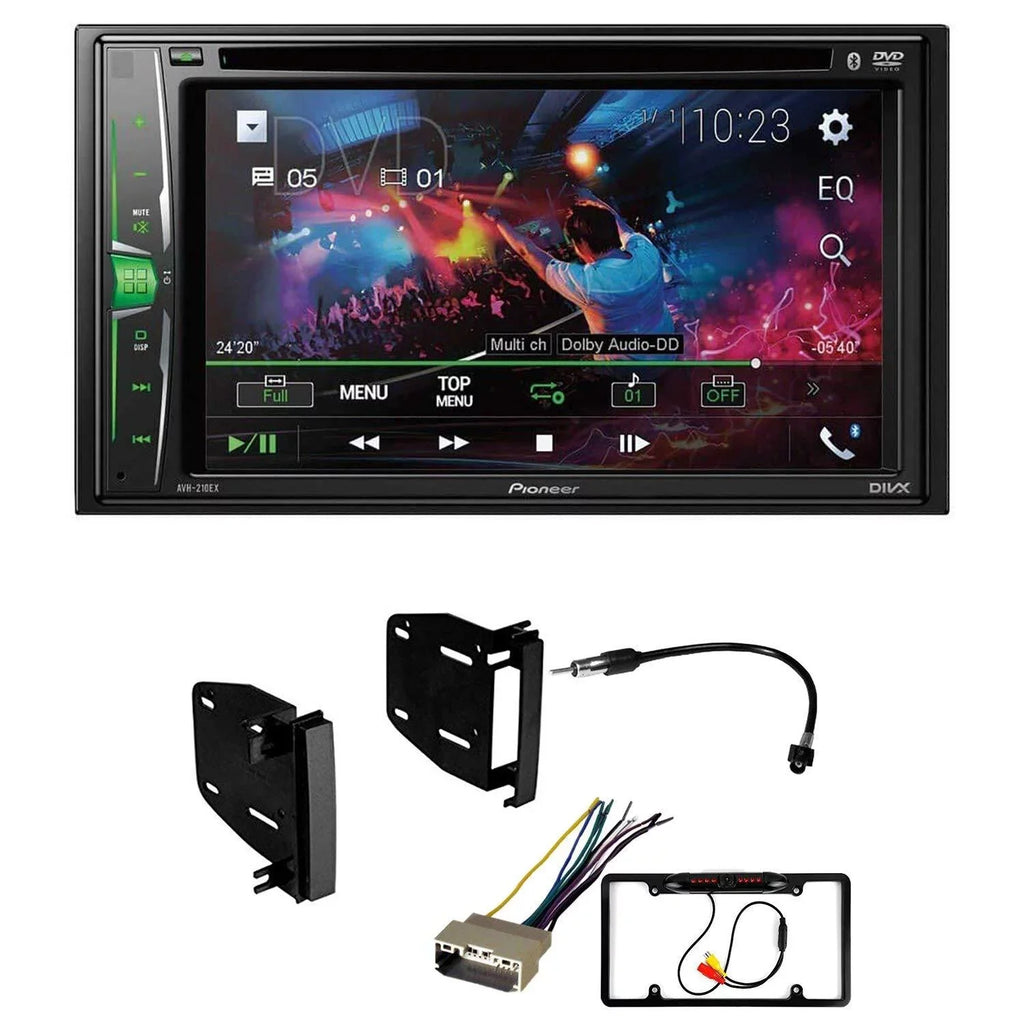 KIT4688 Bundle for 2008-2010 Chrysler 300 W/ Pioneer Double DIN Car Stereo with Bluetooth/Backup Camera/Installation Kit/in-Dash DVD/CD AM/FM 6.2" WVGA Touchscreen Digital Media Receiver