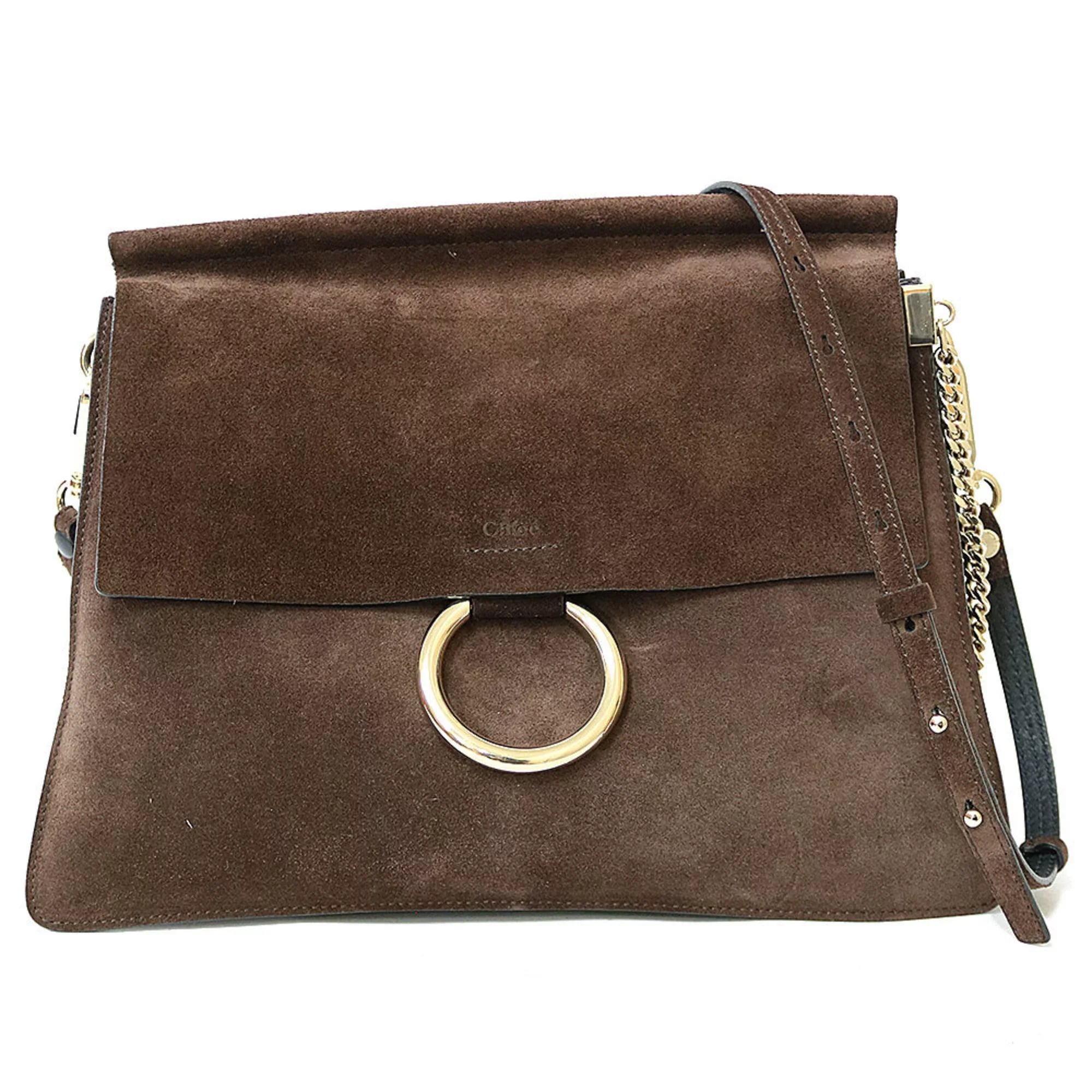 Pre-Owned Chloé Chloe Shoulder Bag Brown Ladies (Fair)