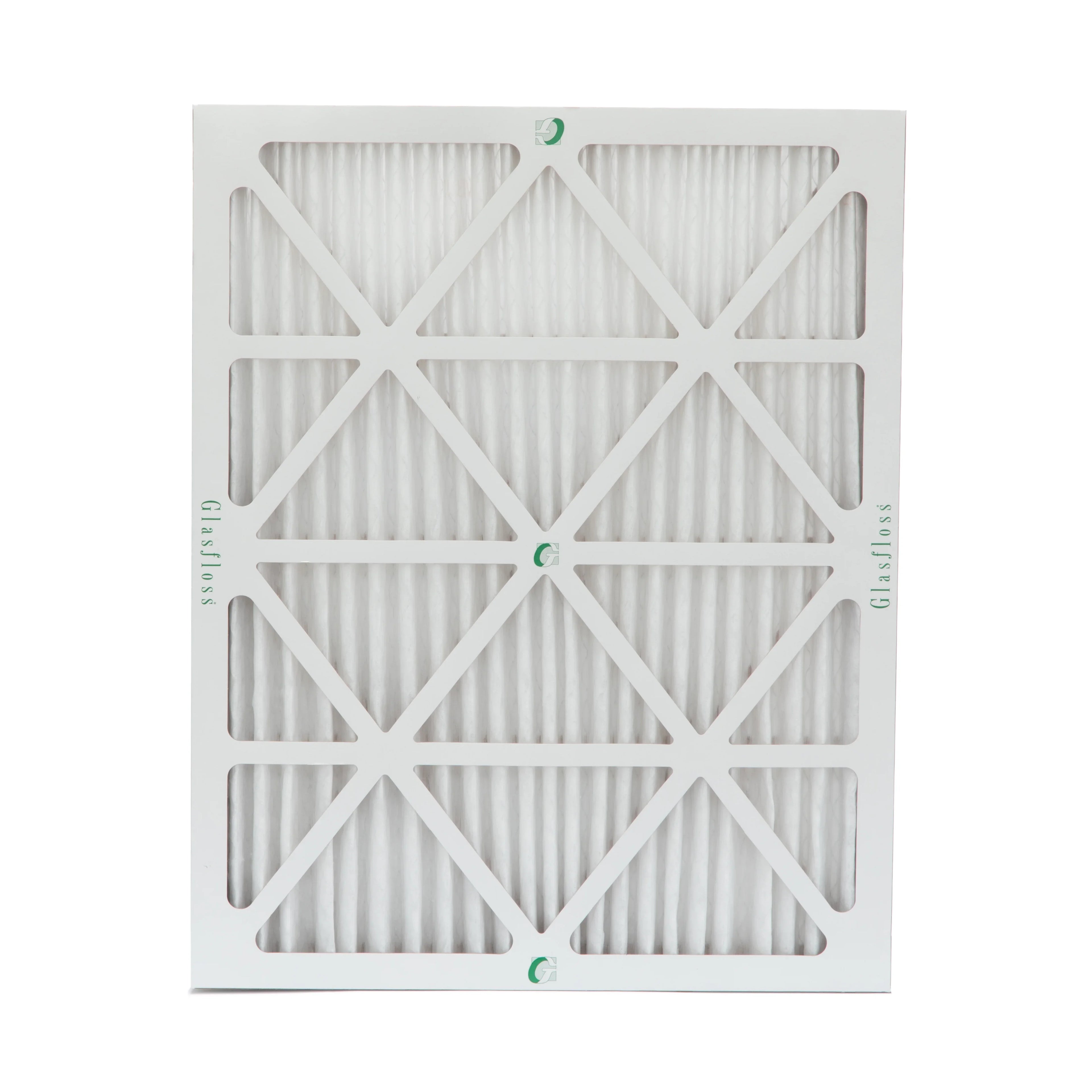 3 Pack of 18x25x2 MERV 10 Pleated 2" Inch Air Filters by Glasfloss. Actual Size: 17-1/2 x 24-1/2 x 1-3/4