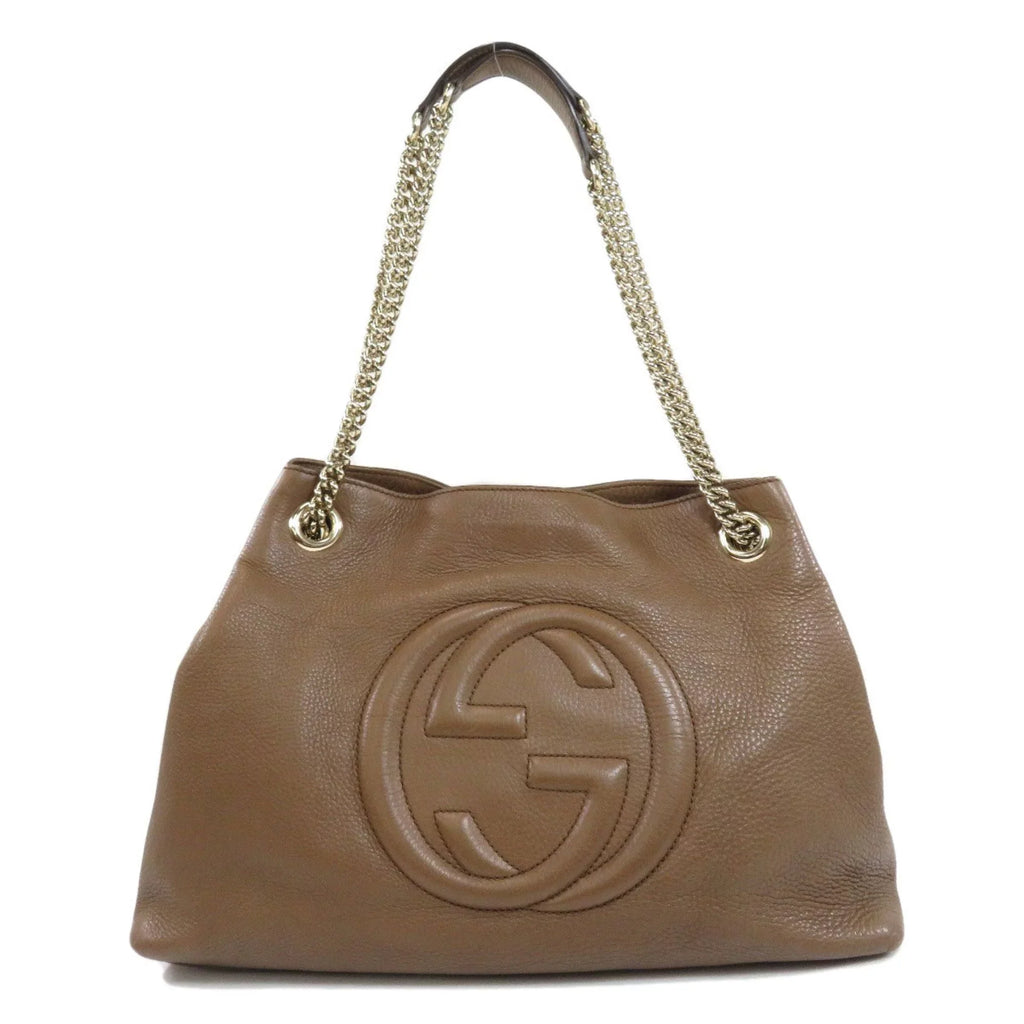 Pre-Owned Gucci 308982 Soho Chain Bag Tote Calf Ladies (Good)