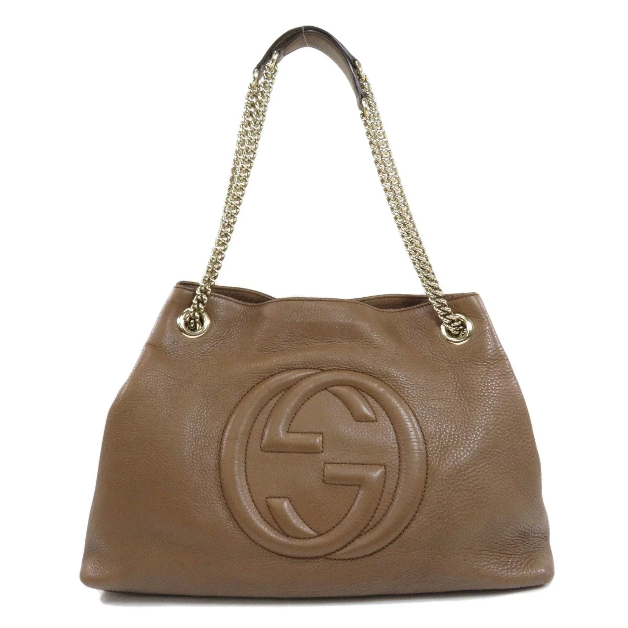 Pre-Owned Gucci 308982 Soho Chain Bag Tote Calf Ladies (Good)